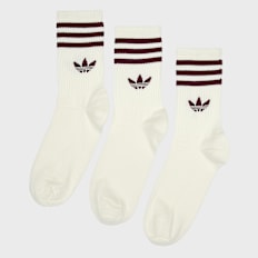 adidas Originals 3 PACK - Crew Sock 3 Streifen weiß
