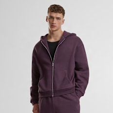Urban Classics Fluffy Zip Hoody viola