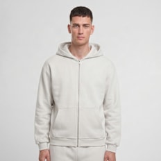 Urban Classics Fluffy Zip Hoody beige