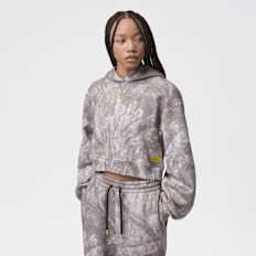 Jordan Brooklyn Fleece Crop Realtree Pullover grau