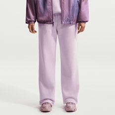 Nike Studio Fleece Open Hem Pant morado