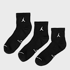 Jordan 3 PACK - Everyday Elevated Ankle Socks schwarz