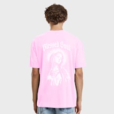 Mister Tee Blessed Soul Mary Oversize Tee lichtroze