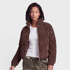 Karl Kani OG K Corduroy Puffer Jacket braun