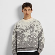 Burocs Pixel Knit Sweater grau
