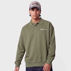 Polo Ralph Lauren LSKCRFM15-LONG SLEEVE-SWEATSHIRT cruise olive Grün