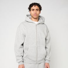 Urban Classics Fluffy Zip Hoody siva