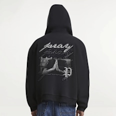 Mister Tee Beyond The Prayer Fluffy Zip Hoody zwart