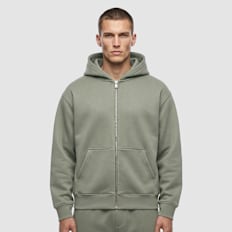 Urban Classics Heavy Scuba Zip Hoody vert