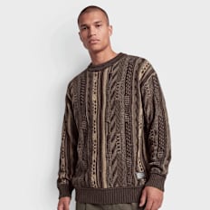 Colucci Crewneck Sweater All Over Print braun