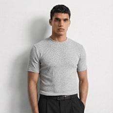 Burocs Slim Rib T-Shirt gris