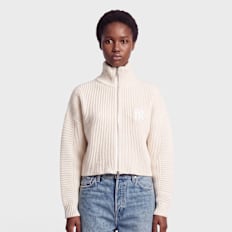 New Era Cropped Knit Beige