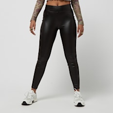 Urban Classics Imitation Leather Leggings preto