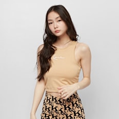Karl Kani KK Small Signature Crop Top light beige beż