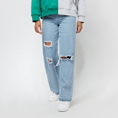 Karl Kani Original Distressed Wide Leg Denim blau