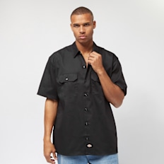 Dickies Work Shirt Short Sleeve Rec nero