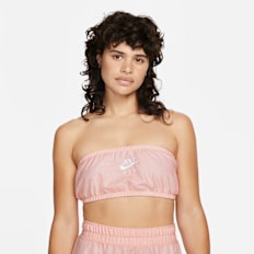Nike Women's Sportswear Air Pique Bandeau Top rosa