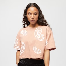 SNIPES Small Logo Paisley Cropped Oversized Tee braun