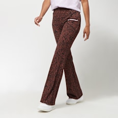 On Vacation Tiger Flare Pants - Brown braun