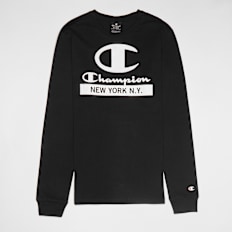 Champion Junior Legacy Long Sleeve Crewneck T-Shirt Schwarz