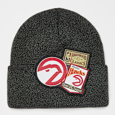 Mitchell & Ness NBA XL Logo Patch Knit HWC Atlanta Hawks schwarz