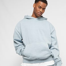 Urban Classics Heavy Terry Garment Dye Hoody blau