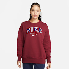 Nike Sportswear Phoenix Fleece Oversized Crew-Neck Sweatshirt Rot