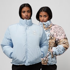 Karl Kani Retro Paisley Corduroy Reversible Puffer Jacket multicolor