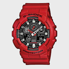 G-SHOCK Classic GA-100B-4AER rood