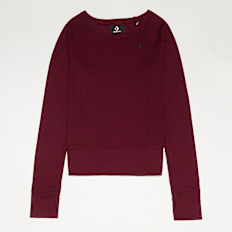 Converse Long Sleeve Cardigan Knit Top weiß