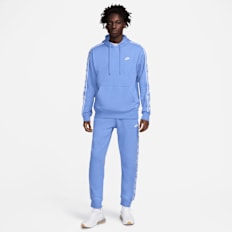 Nike Club Fleece Graphics Hooded Tracksuit blau