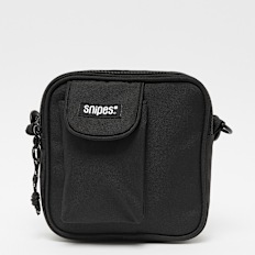 SNIPES Woven Label Basic Logo Multi Pocket Square Bag czarny