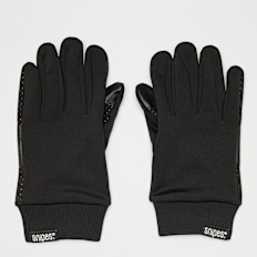 SNIPES Woven Flag Label Basic Logo Tech Fleece Gloves preto
