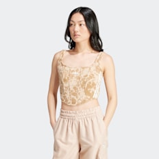adidas Originals 3-Streifen Corset Top Cargo Gorp Core Pack beige