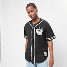 Mitchell & Ness Fashion Cotton Button Front Oakland Raiders schwarz