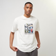 New Balance Hoops Graphic T-Shirt Weiss