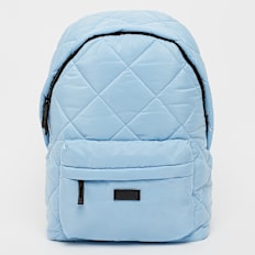 SNIPES Rubber Badge Basic Logo Diamond Quilted Backpack blau