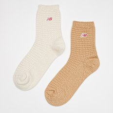 New Balance 2 PACK - Waffle Knit Ankle Socks višebojno