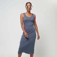 Urban Classics Rib Top Dress blauw