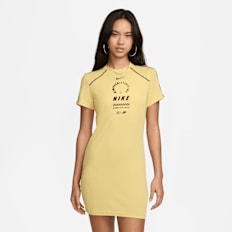 Nike Sportswear Short-Sleeve Kleid gelb