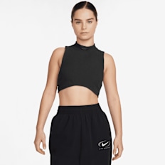 Nike   Sportswear Chill Knit Rib Crop Tanktop negro