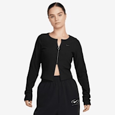 Nike   Sportswear Chill Knit Rib Full-Zip Cardigan schwarz