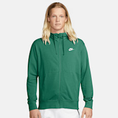 Nike Sportswear Club Hoodie Full zip French terry grün