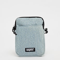 SNIPES Woven Label Basic Logo Denim Mobile Bag blau