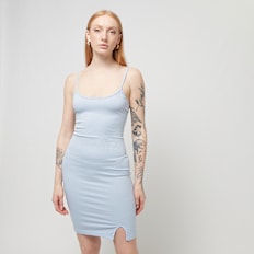 Sixth June Ribbed Mini Shortsleeve Dress blau