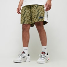 Capacité Logo Rubber Badge Colorblocked Track Shorts camouflage