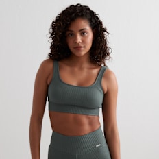 aim'n Ribbed Seamless Bra verde