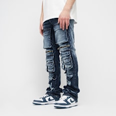 2Y STUDIOS Esteban Multi Pocket Skinny blau
