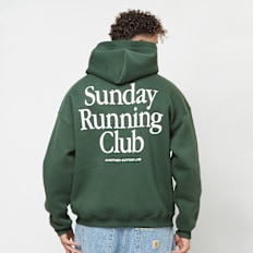 Another Cotton Lab Sunday Running Club Oversized Hoodie grün