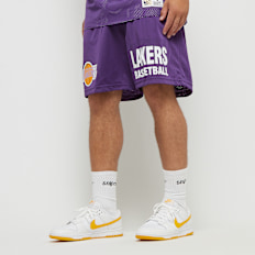 Mitchell & Ness NBA Gameday Mesh 7" Shorts Vintage Logo La Lakers morado